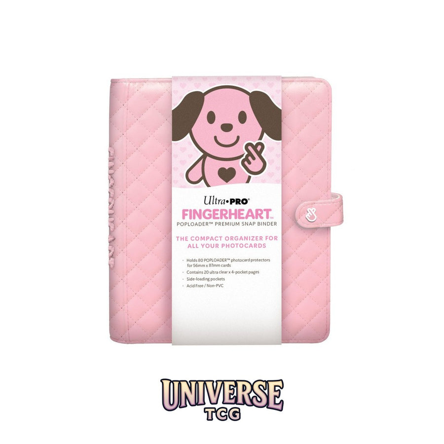 Ultra Pro FINGERHEART: POPLOADER Premium Snap Binder: Blush