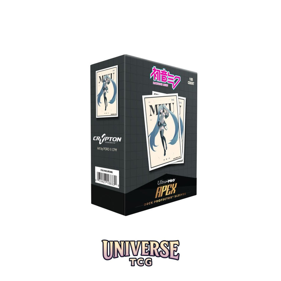 Ultra Pro Hatsune Miku - Retro Soundscapes: Apex Deck Protector Sleeves: Hatsune Miku (105 Sleeves)