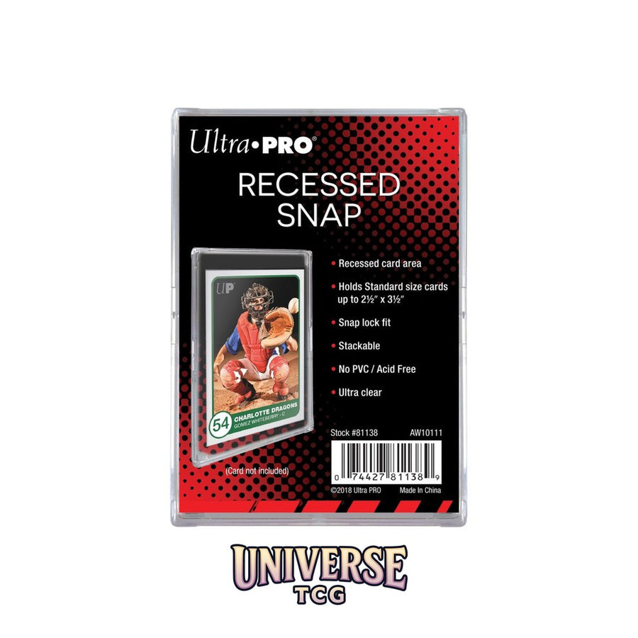 Ultra Pro Snap Card Holder: Recessed