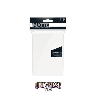 Ultra Pro Standard Sleeves: White [Matte] (100 Sleeves)