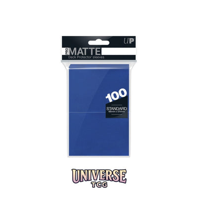 Ultra Pro Standard Sleeves: Blue [Matte] (100 Sleeves)