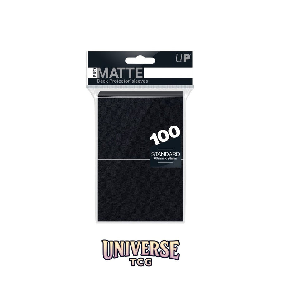 Ultra Pro Standard Sleeves: Black [Matte] (100 Sleeves)