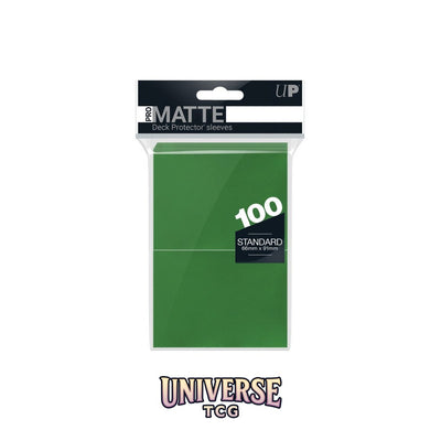 Ultra Pro Standard Sleeves: Green [Matte] (100 Sleeves)