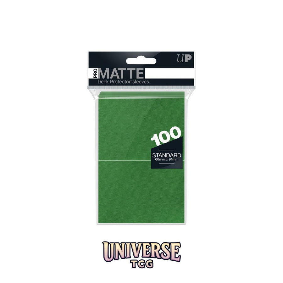 Ultra Pro Standard Sleeves: Green [Matte] (100 Sleeves)
