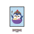 Ultra Pro LEGION: Double-Matte White Core Sleeves: Ice Cream Penguin (50 Sleeves)