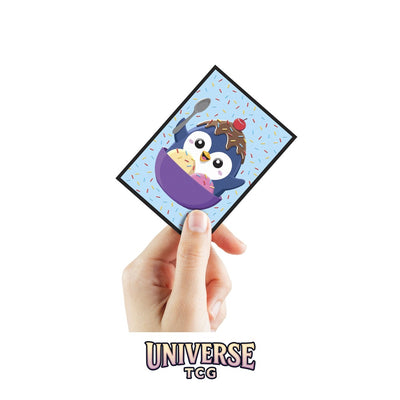 Ultra Pro LEGION: Double-Matte White Core Sleeves: Ice Cream Penguin (50 Sleeves)