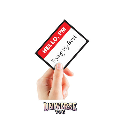 Ultra Pro LEGION: Double-Matte White Core Sleeves: I’m Trying (50 Sleeves)