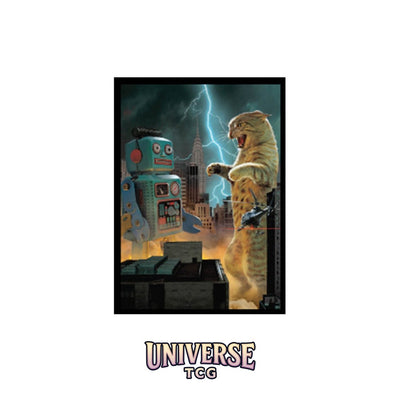 Ultra Pro LEGION: Double-Matte White Core Sleeves: Movie Cats: Catzilla (50 Sleeves)