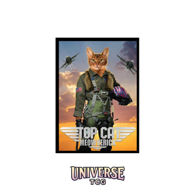 Ultra Pro LEGION: Double-Matte White Core Sleeves: Movie Cats: Top Cat Meowverick (50 Sleeves)