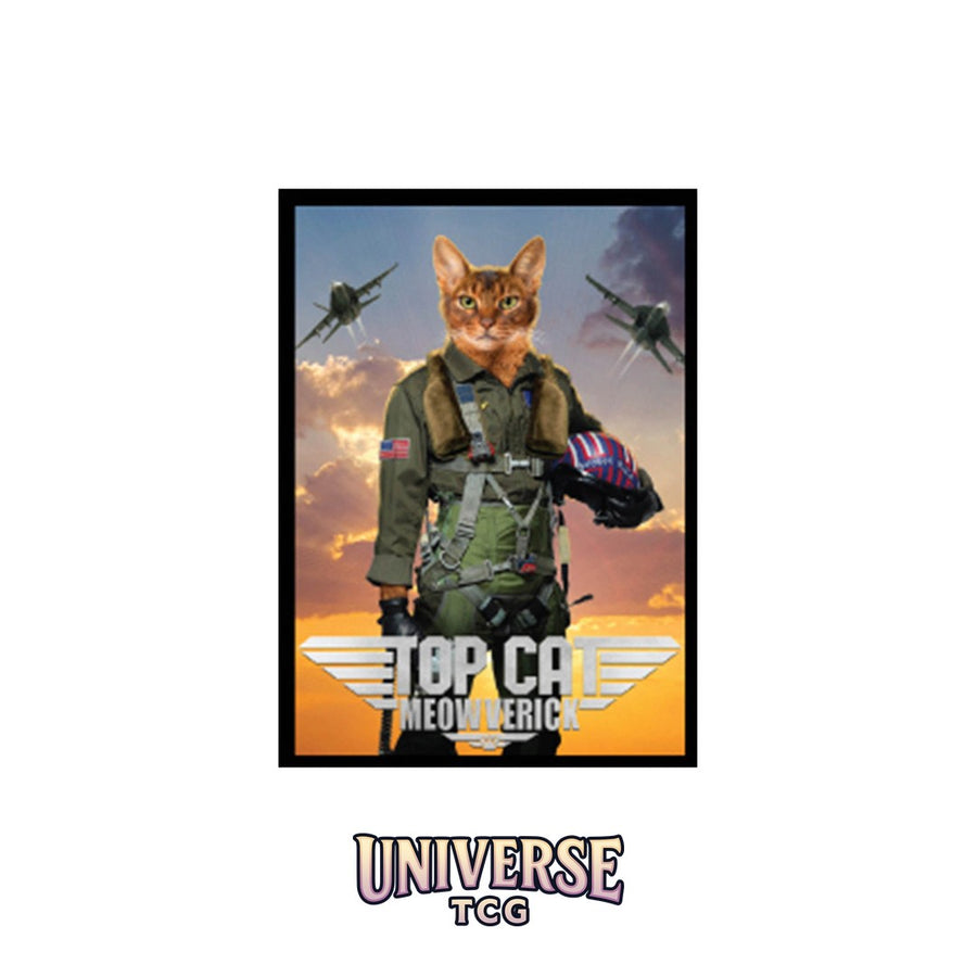 Ultra Pro LEGION: Double-Matte White Core Sleeves: Movie Cats: Top Cat Meowverick (50 Sleeves)
