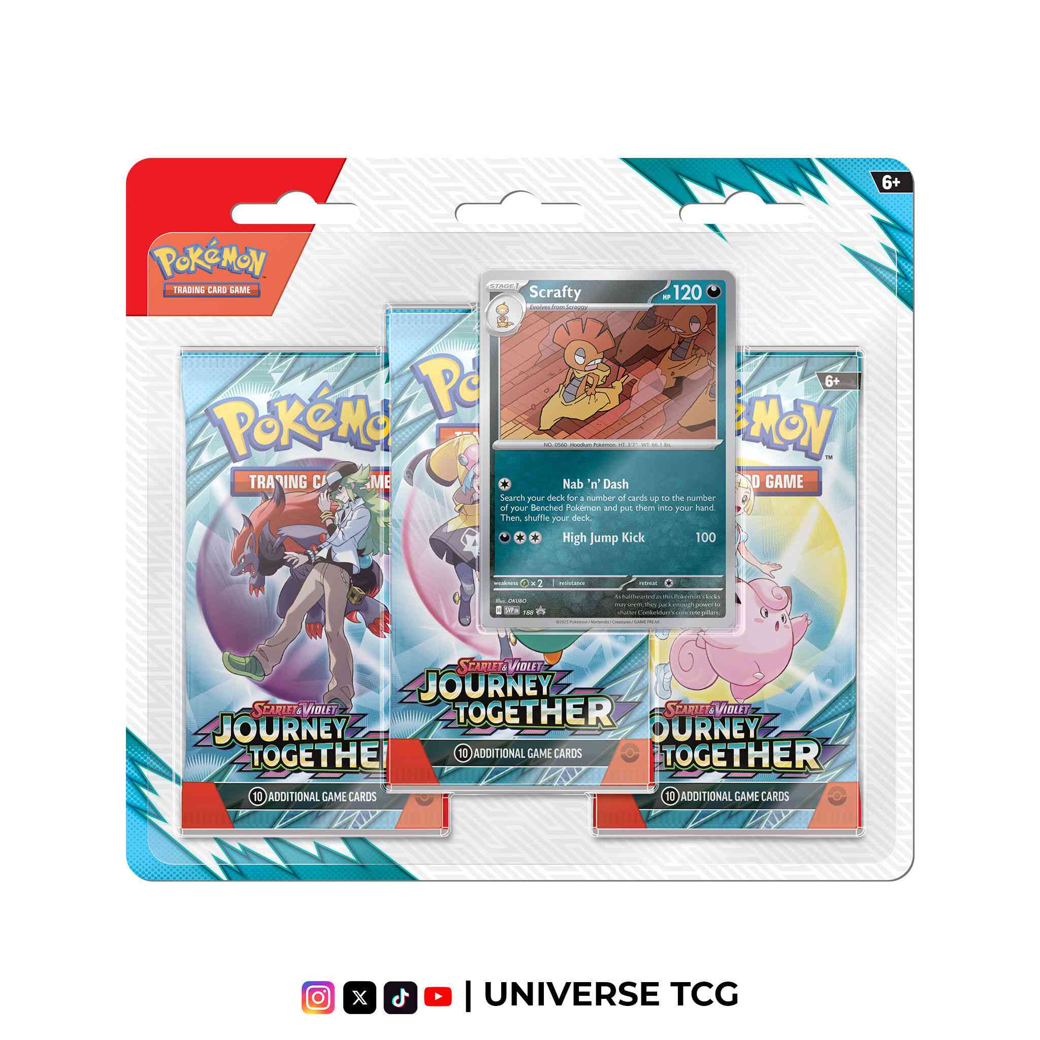 Pokémon 3 Pack - Journey Together (SV09)