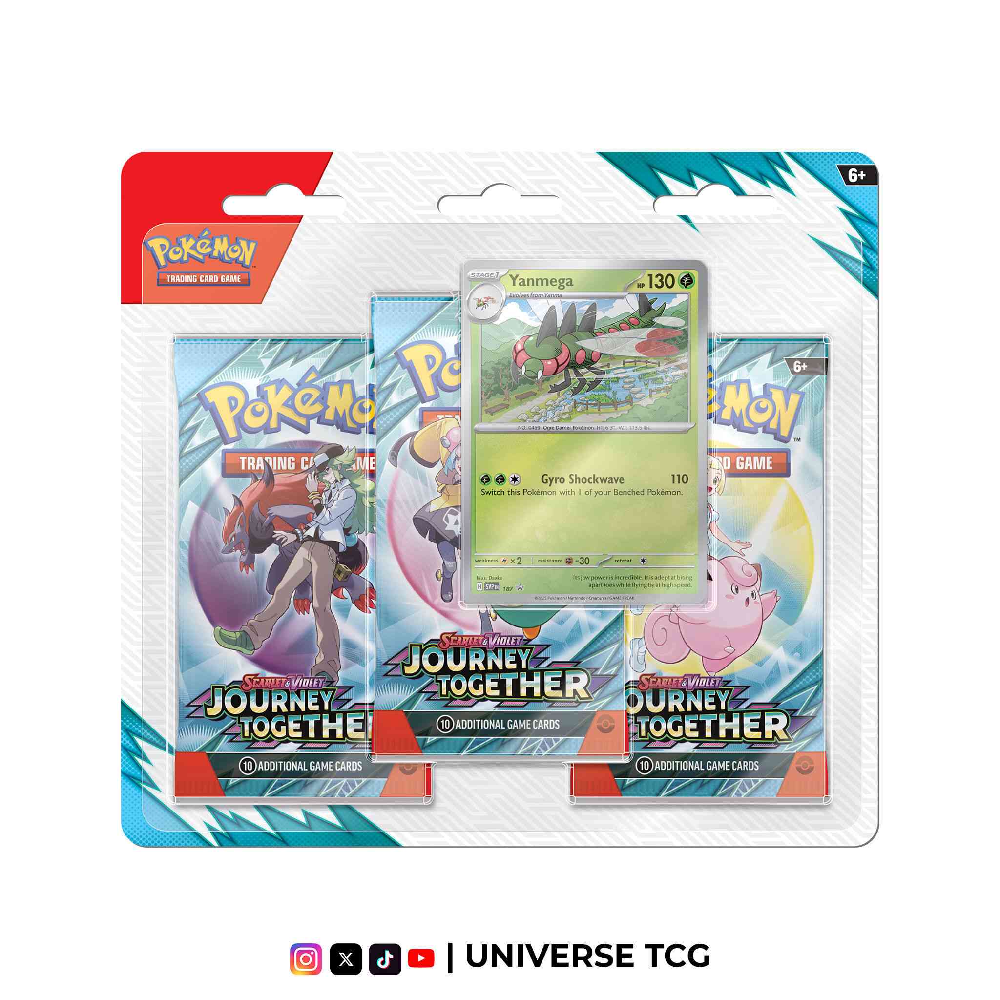 Pokémon 3 Pack - Journey Together (SV09)