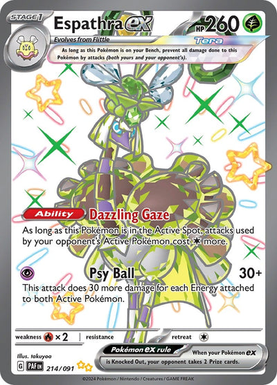 Espathra ex - Paldean Fates (Shiny Ultra Rare) [PAF-214]