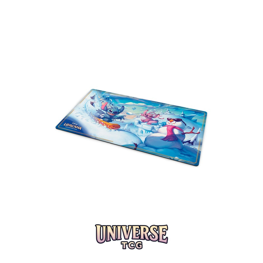 Disney Lorcana Set 14: The City of Hyperia - Stitch and Angel in Winterspell Playmat