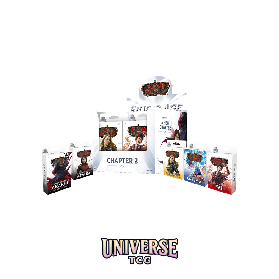 Flesh and Blood TCG – Silver Age: Chapter 2 Decks Display (10 decks)