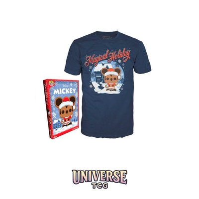 Funko Pop! Collectible - Funko Boxed Tee Disney Holiday- Santa Mickey- L...