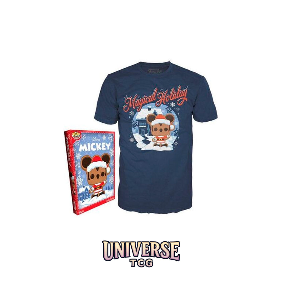 Funko Pop! Disney - Funko Boxed Tee Disney Holiday- Santa Mickey-...
