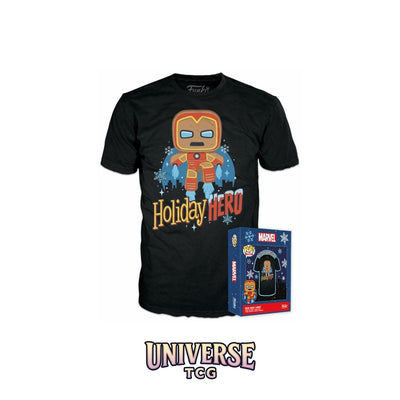 Funko Pop! Marvel - Funko Boxed Tee Gingerbread Iron Man L