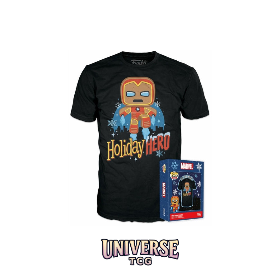 Funko Pop! Marvel - Funko Boxed Tee Gingerbread Iron Man L