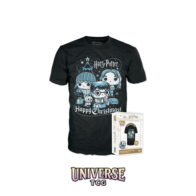 Funko Pop! Collectible - Funko Boxed Tee Holiday- Ron, Hermione, Harry L...