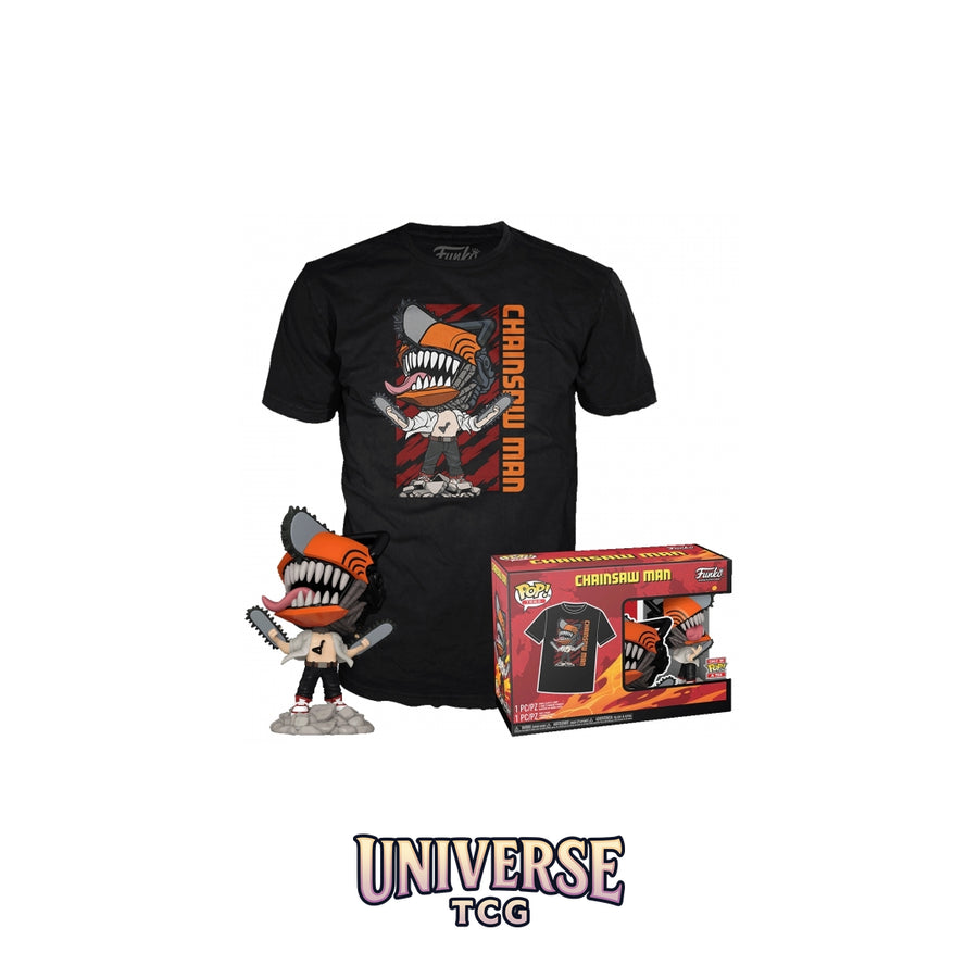 Funko Pop! Chainsaw... - Funko POP & Tee Chainsaw man leaping