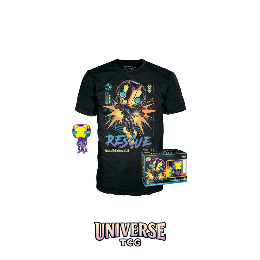 Funko Pop! Rescue... - Funko POP & Tee! XL Marvel Blacklight