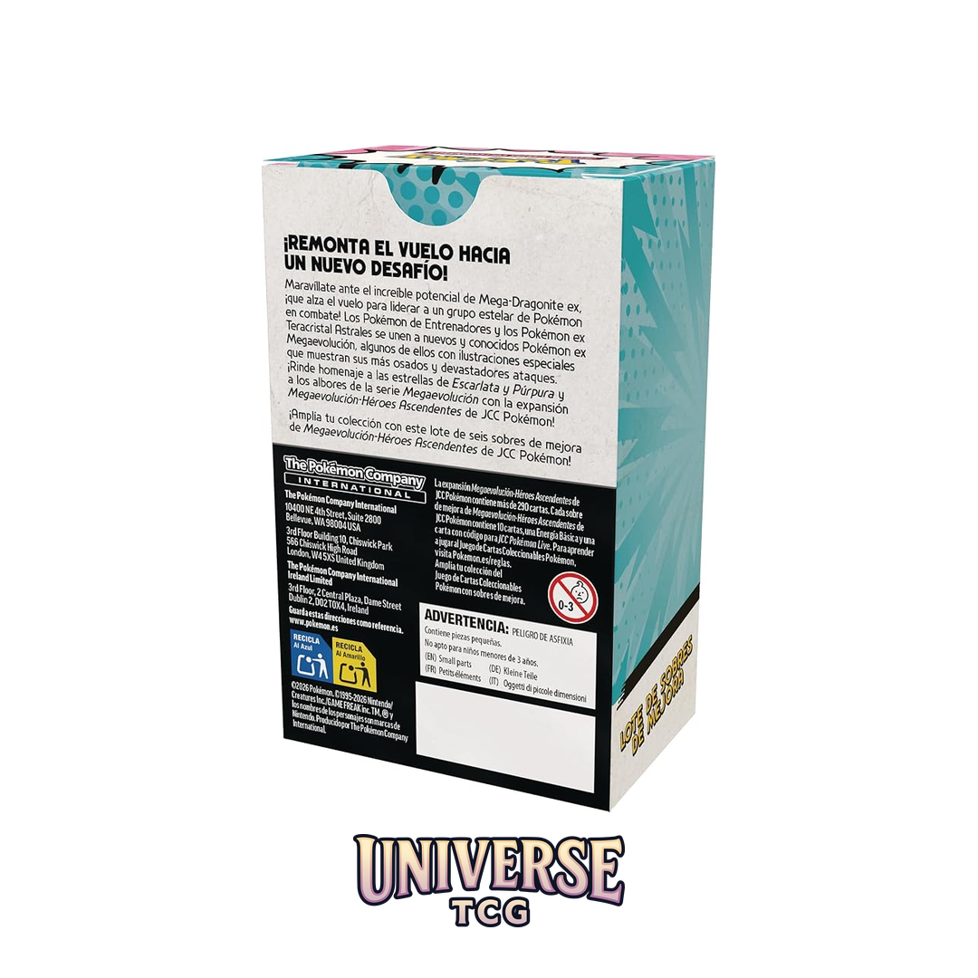 Pokémon trading card game packaging with text and branding on a white background