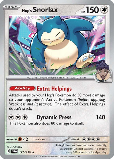 Hop's Snorlax - Journey Together (Rare) [JTG-117]