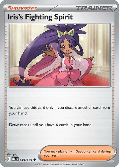 Iris's Fighting Spirit - Journey Together (Uncommon) [JTG-149]