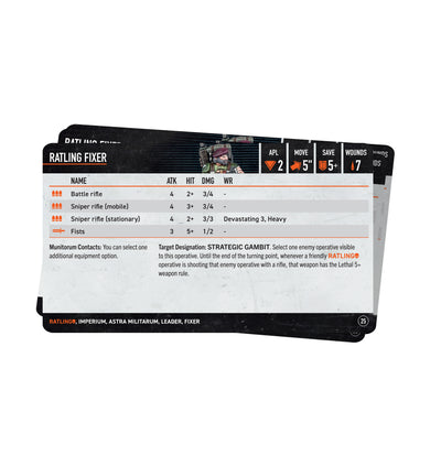 Kill Team: Ratlings – Datacards (English)