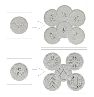 Legions Imperialis: Order Tokens and Objective Markers