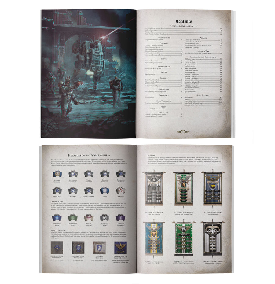 Liber Auxilia: Solar Auxilia Army Book (Inglés)