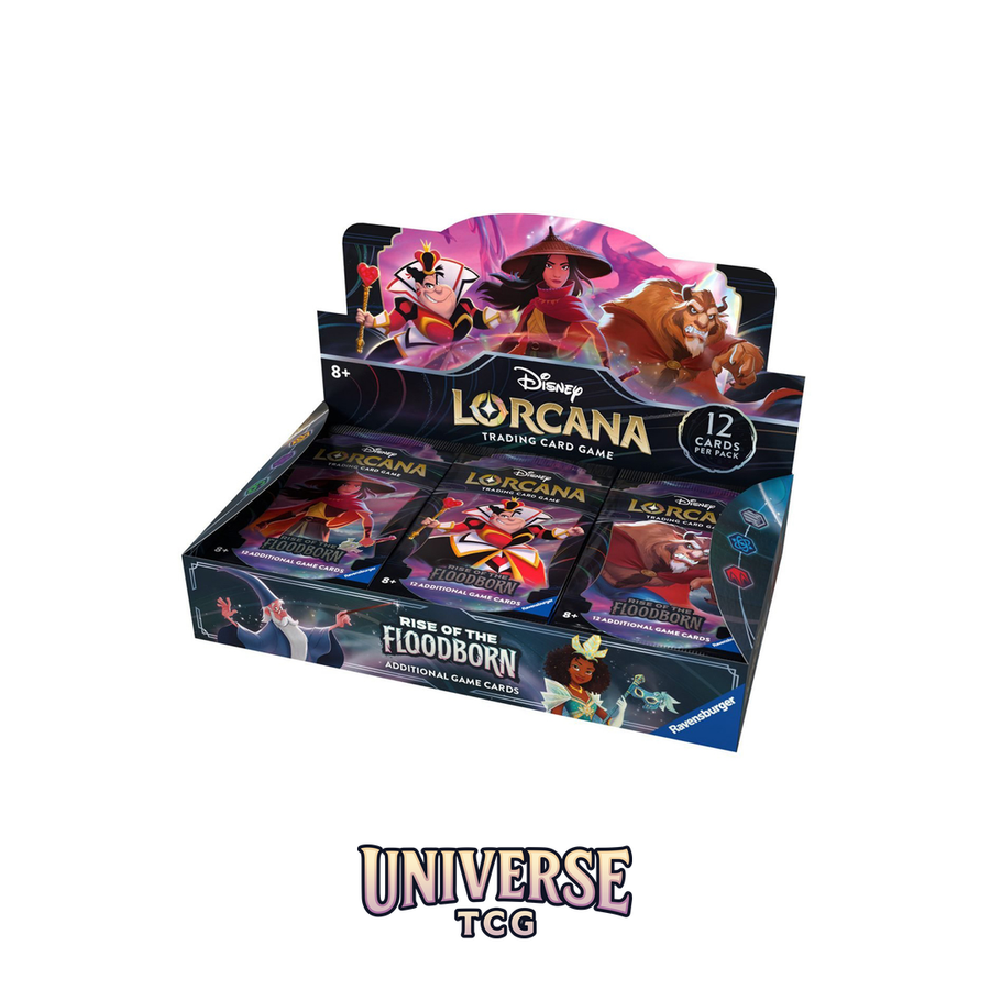 Disney Lorcana TCG – Rise of the Floodborn Booster Box (24 Packs) - English [Out of Print]