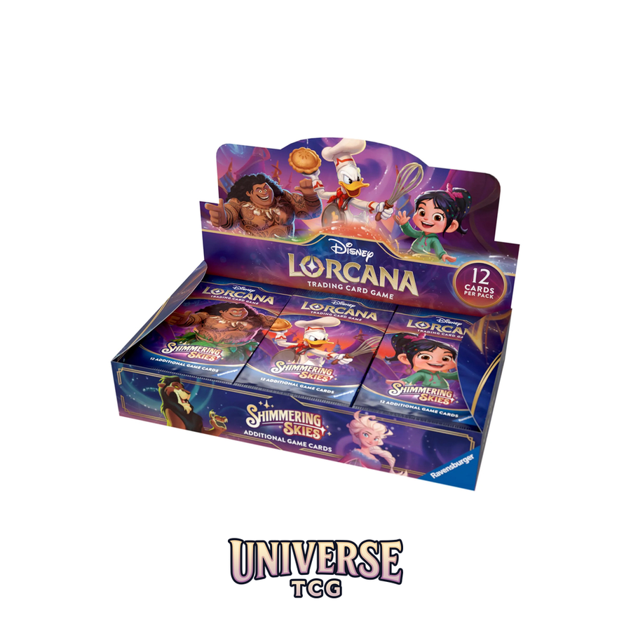 Disney Lorcana TCG – Shimmering Skies Booster Box (24 Packs) - English [Out of Print]