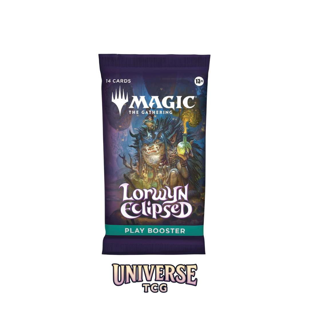 Card game booster pack featuring 'Magic: The Gathering' on a white background