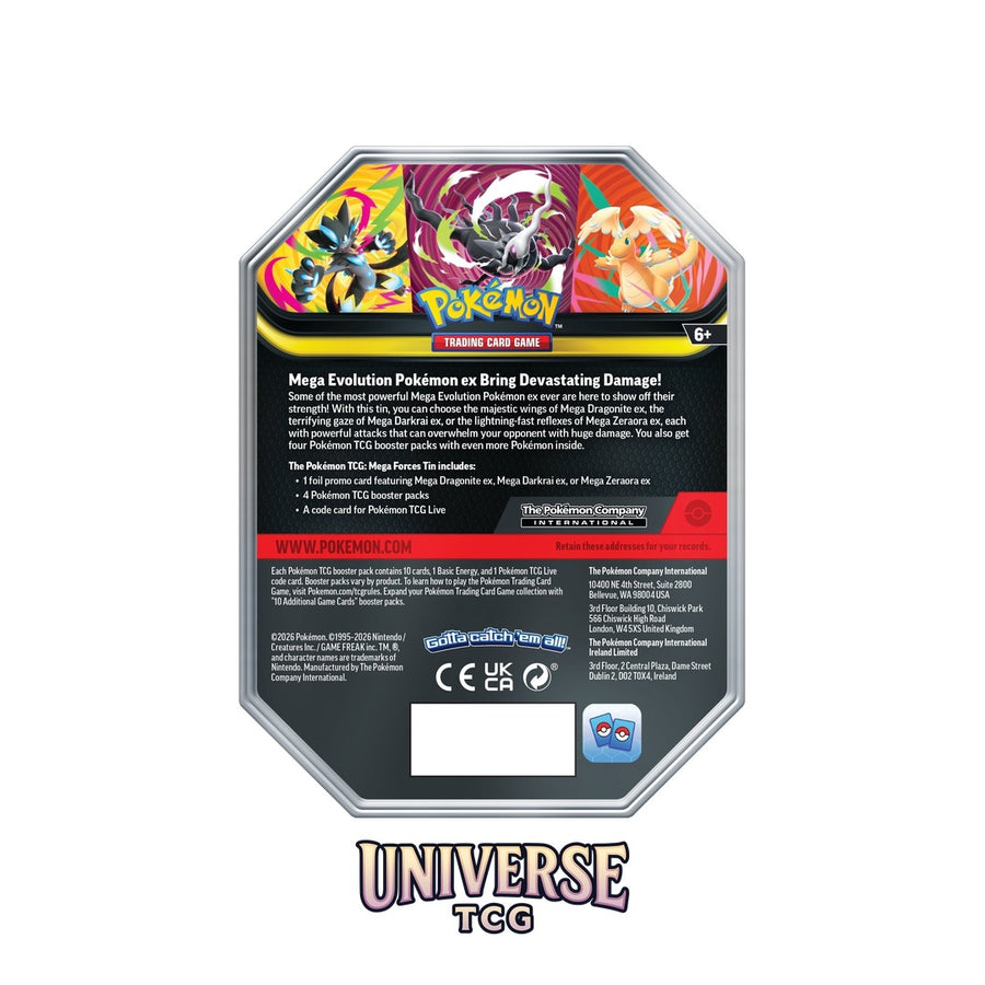 Lata Mega Darkrai ex – Pokémon TCG Mega Forces