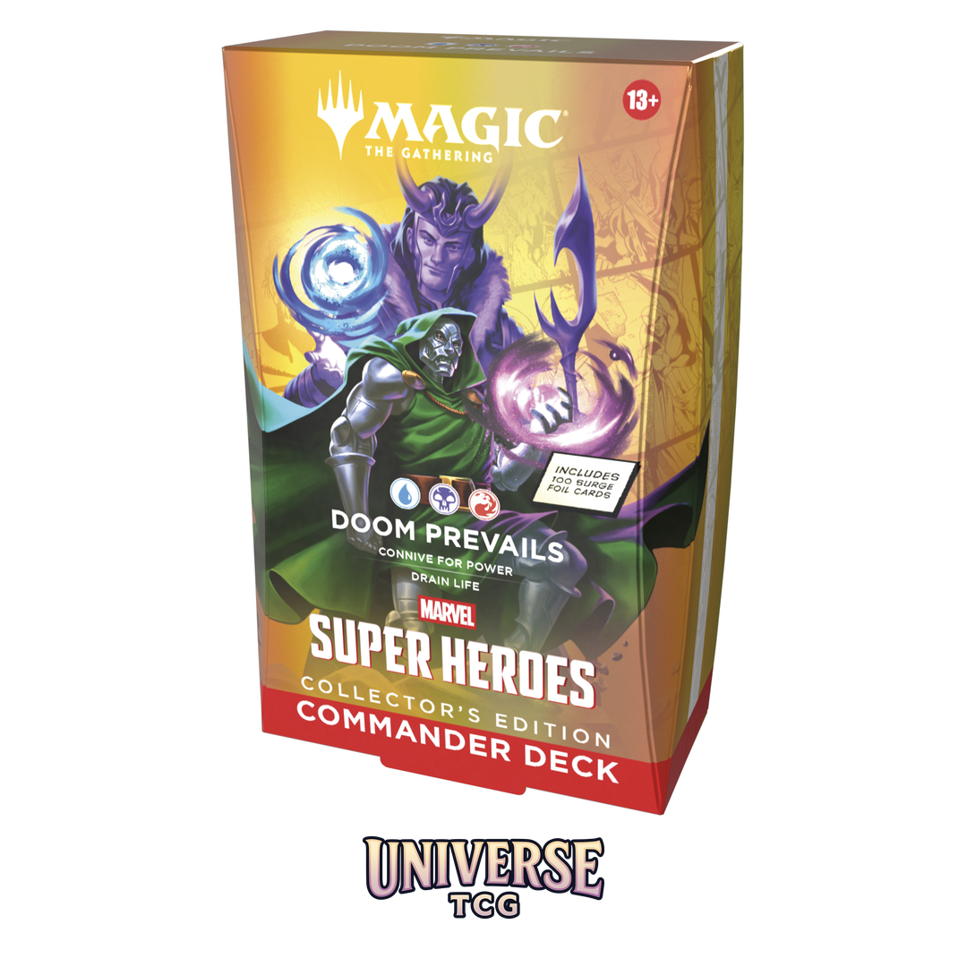 MTG Marvel Super Heroes Collector Deck Display with 4 premium 100-card Commander decks - English Collector Edition factory sealed - View 6
