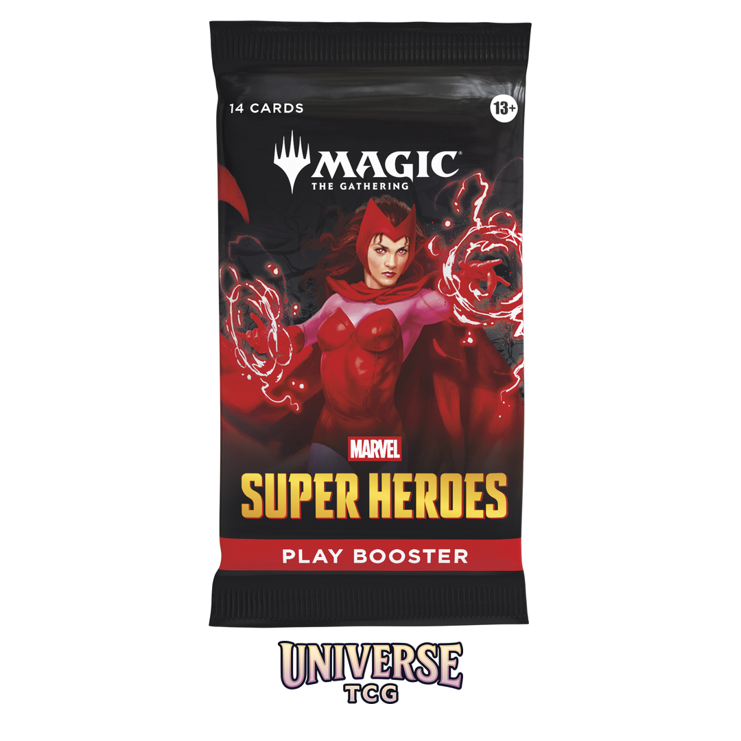 Magic The Gathering Marvel Super Heroes Play Booster Display English Edition with 30 booster packs featuring Spider-Man Iron Man Wolverine and Marvel heroes - View 6
