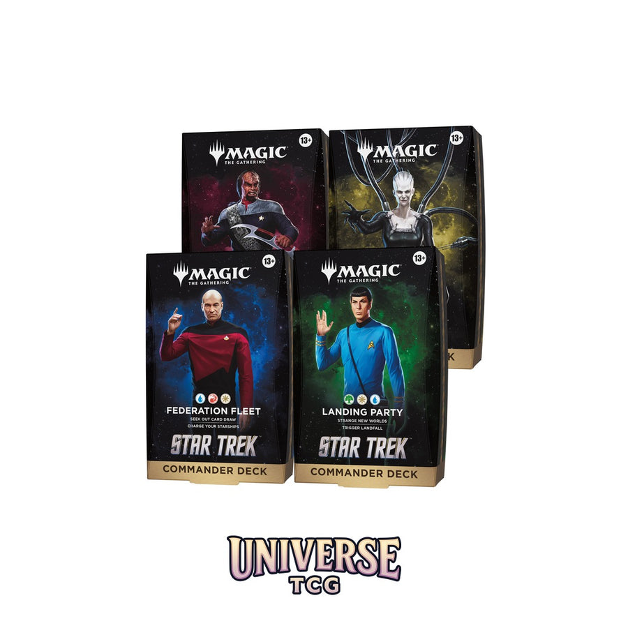 Magic: The Gathering – Star Trek Commander Deck Display (4 Decks)