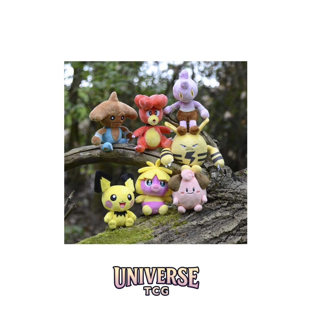 Pichu Sitting Cuties Plush - 17.75 cm