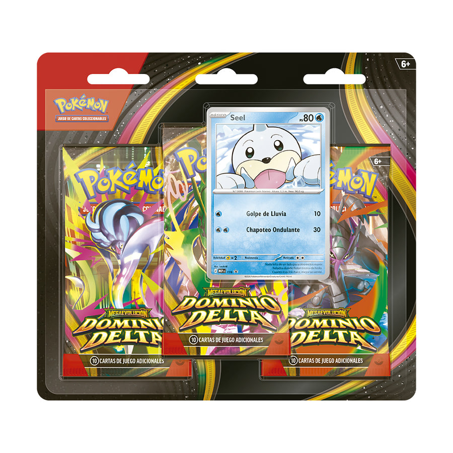 Pokémon TCG Mega Evolution Dominio Delta 3-Pack Blister - Spanish