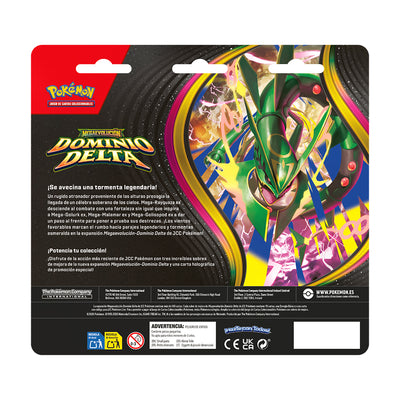 Pokémon TCG Mega Evolution Dominio Delta 3-Pack Blister - Spanish