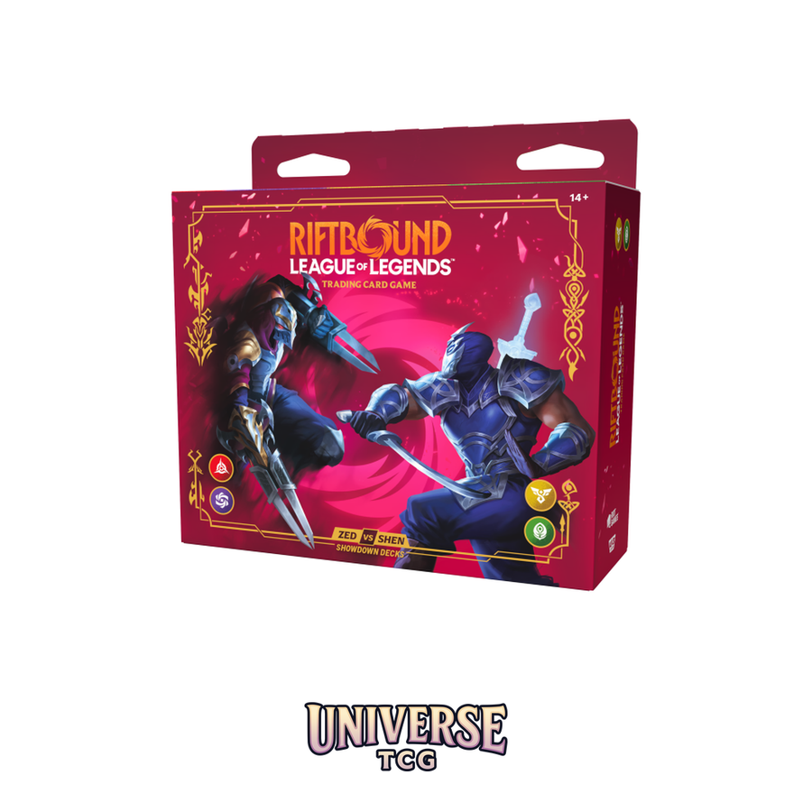 Riftbound Vendetta Champion Deck Showdown: Zed vs Shen Display EN | LoL TCG | Universe TCG