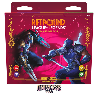 Riftbound Vendetta Champion Deck Showdown: Zed vs Shen Display EN | LoL TCG | Universe TCG