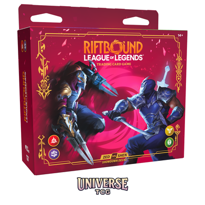 Riftbound Vendetta Champion Deck Showdown: Zed vs Shen Display EN | LoL TCG | Universe TCG