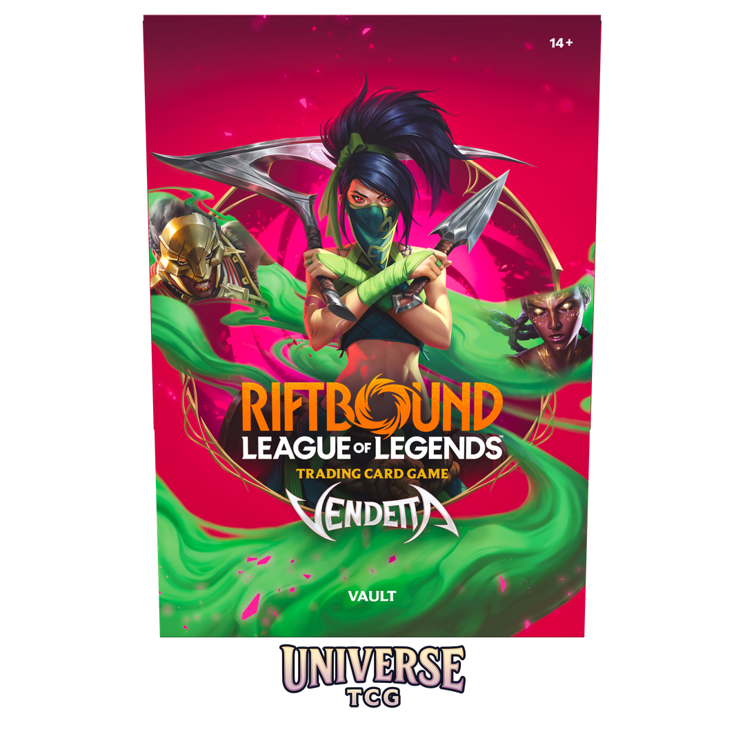 Riftbound League of Legends TCG Vendetta Vault - English bundle with 6 boosters and storage box - Detail View