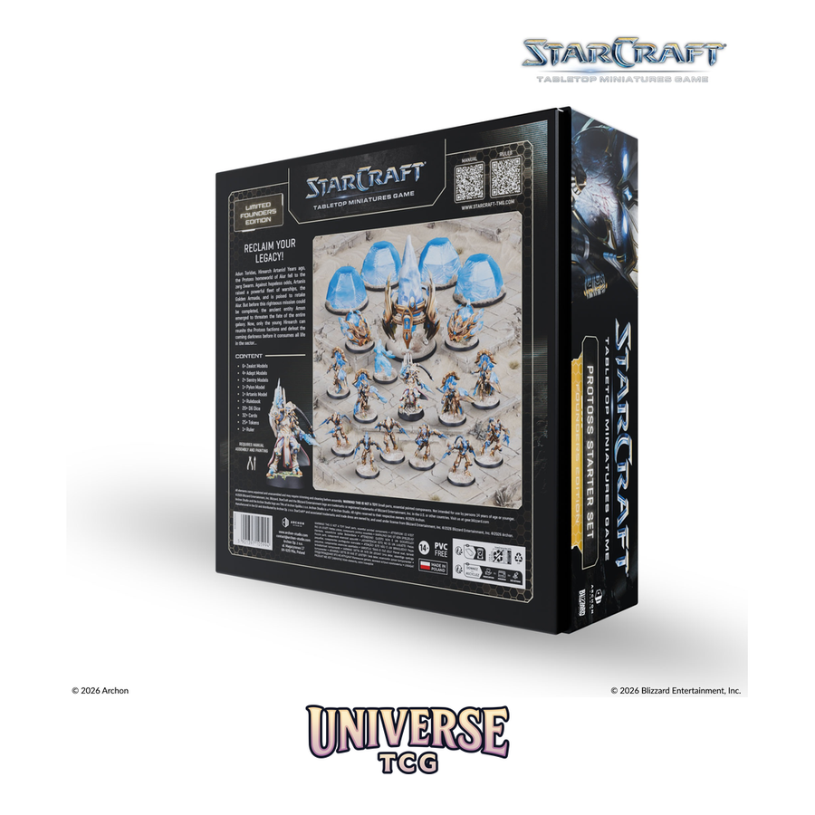 Starcraft TMG: Protoss Starter Set Founders Edition | Complete Army | Archon Studio | Universe TCG