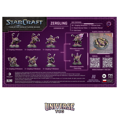 Starcraft TMG: Zerg Expansion Set - Zergling (18 Miniatures) | Archon Studio | Universe TCG