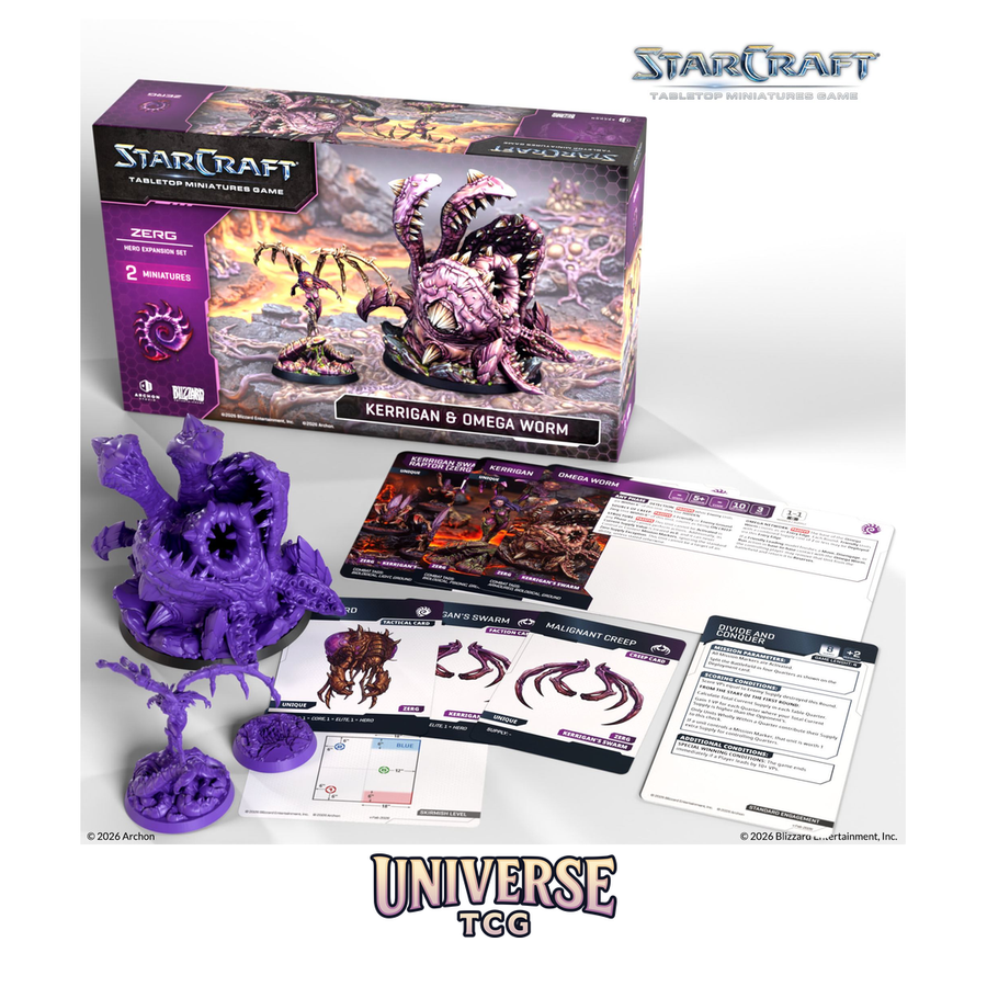 Starcraft TMG: Zerg Hero Expansion - Kerrigan & Omega Worm | Archon Studio | Universe TCG