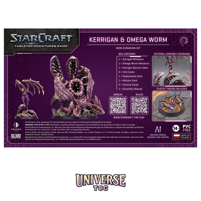 Starcraft TMG: Zerg Hero Expansion - Kerrigan & Omega Worm | Archon Studio | Universe TCG